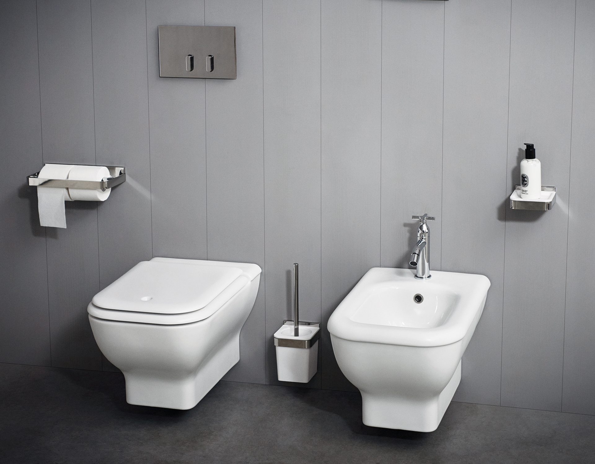 mosaic toilet brush holder