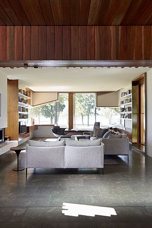 Pietra Bronzea Brushed Residential Flooring - John Wardle Architects HQ -3.jpg