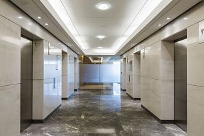 Grigio Imperiale Polished floor and Rocca Bianca Polished walls. Angel Place, Sydney.jpg