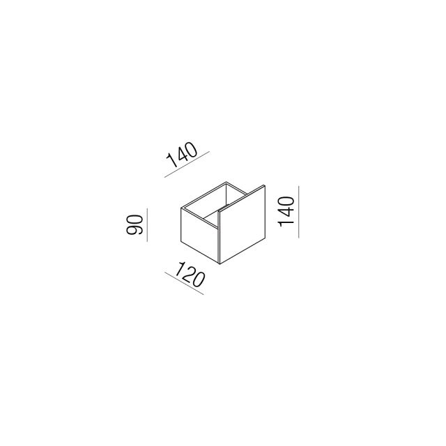 Sen Shelf 140mm or single toilet roll holder - ASEN0915N