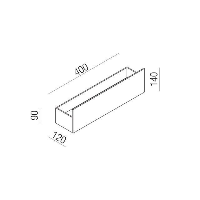 Sen Shelf 400mm - ASEN0921N
