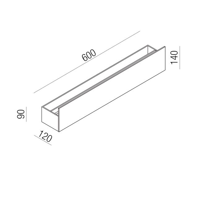 Sen Shelf 600mm - ASEN0928N