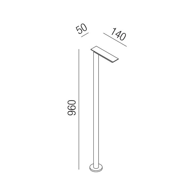 Sen Floor Mounted Tap for Basins - .ESEN0962N+.CRUB0972