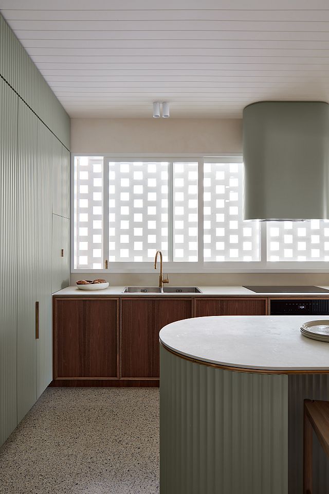 Artetech Beton White kitchen benchtops at House Bean designed by Lintel Studio. Photography by Luc Remond.jpg