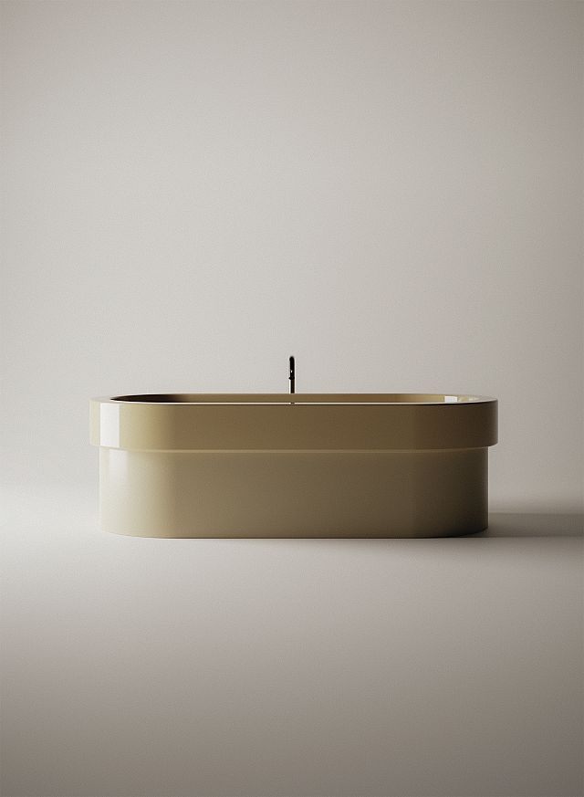 Cenote Bath Cream White in Gelcoat by Patricia Urquiola for Agape