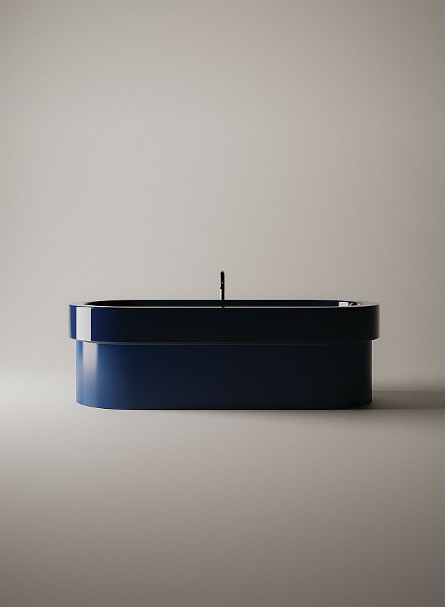 Cenote Bath Blue in Gelcoat by Patricia Urquiola for Agape