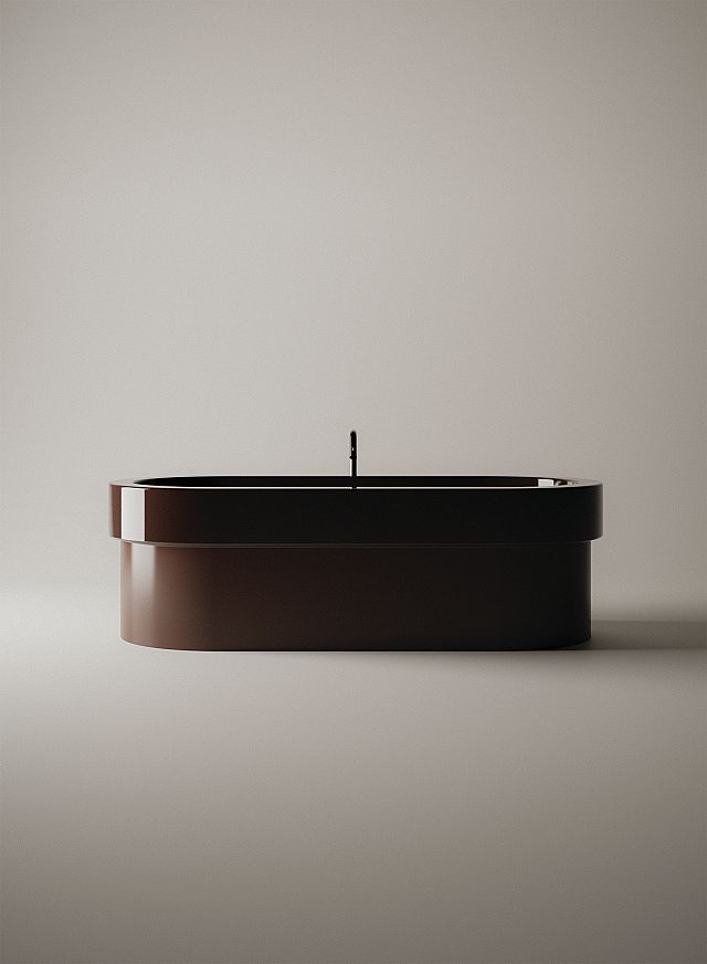 Cenote Bath Dark Clay in Gelcoat by Patricia Urquiola for Agape