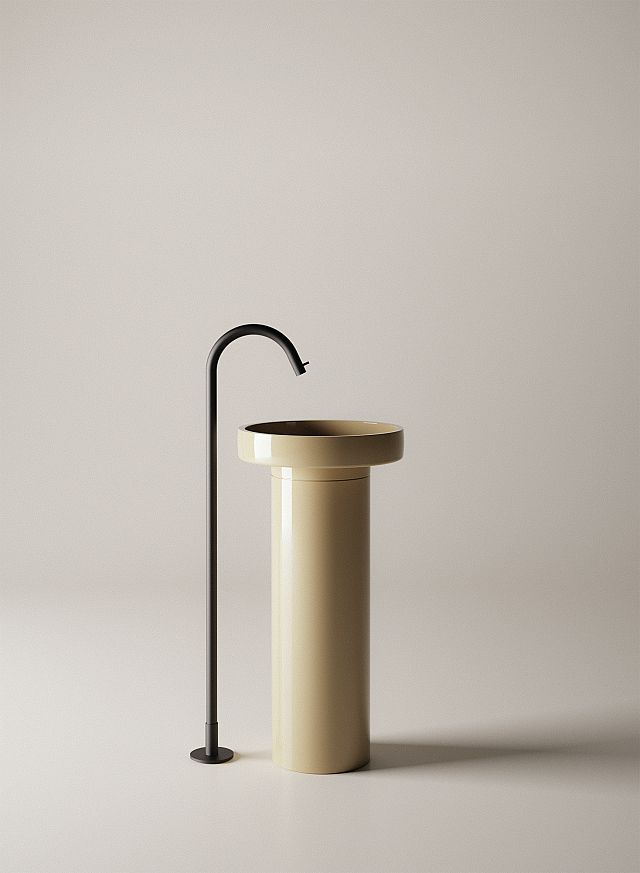 Cenote Freestanding Basin Gelcoat by Patricia Urquiola for Agape