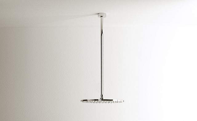 Memory CRUB0925 Vertical 575mm long brass vertical ceiling-mounted support pipe with Ø 300mm shower head in Chrome.jpg