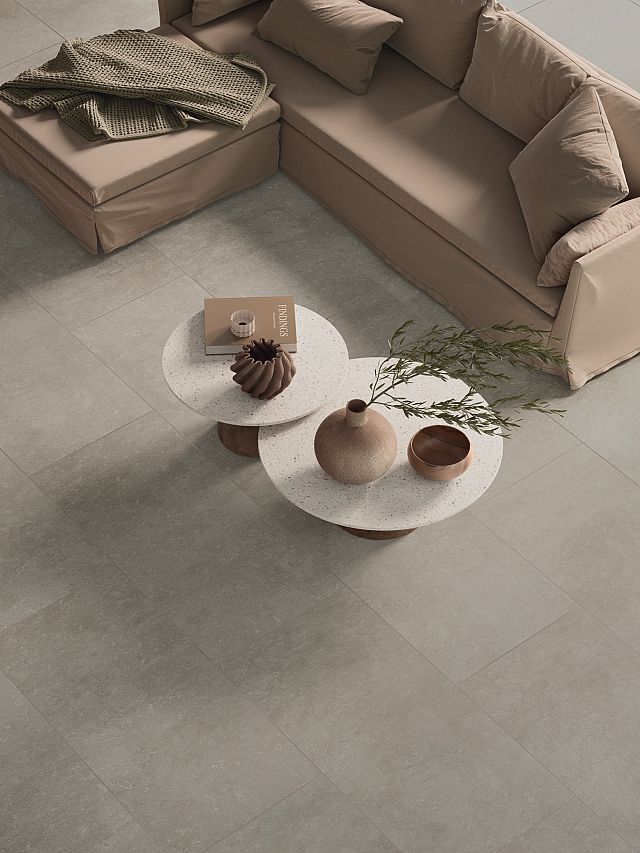Isola (Regea) by Mirage is a Porcelain tile range inspired by Sicilian Stones, with 63% recycled Material. Tradition and Innovation for sustainable Design.