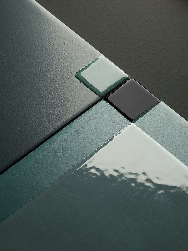 Mutina Homage to the Square Dash and Dot in Evergreen