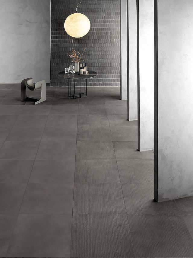 Trax Range by DB for Decoratori Bassanesi is a porcelain range suitable for internal and external use with a slight texture on its surface