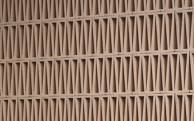 Celosia terracotta brick allow limitless solutions for indoors and outdoors, in both commercial and residential space. by Patricia Urquiola for Mutina