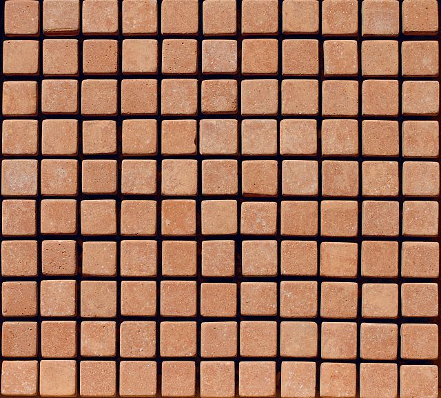 Cotto Manetti Terracotta Tumbled Square Mosaics 20x20mm.jpg