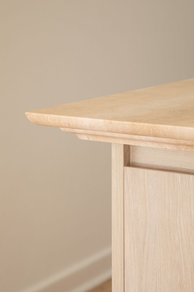 Travertine Zena Benchtop. Design by AWA Studio and Phography by Joanne Ly