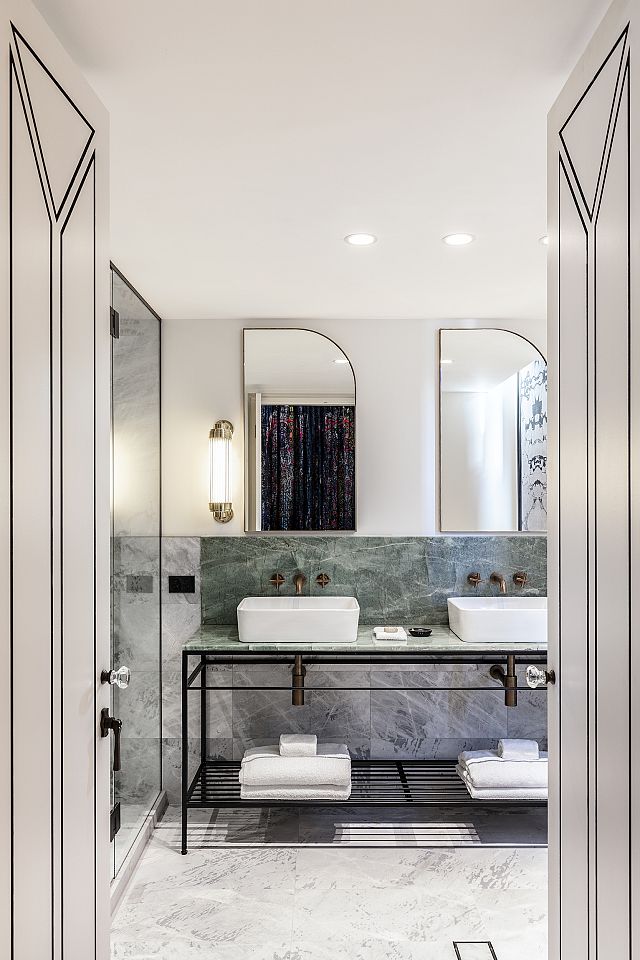 Smeraldo Vanity with Elba floor and wall. Designed by Cressida Kennedy and Connie Alessi. Photography by Tom Ferguson..jpg