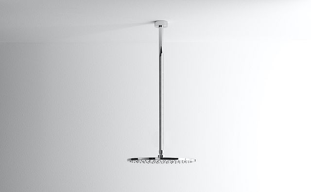 Memory CRUB0925 Vertical 575mm long brass vertical ceiling-mounted support pipe with Ø 300mm shower head in Chrome.jpg