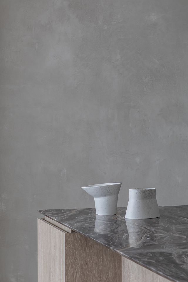 Opus honed marble on the kitchen benchtops and splashbacks.jpg