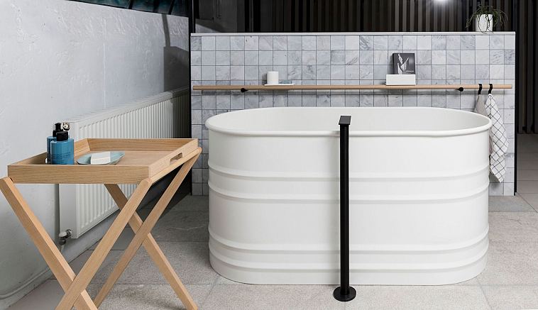 Buxeuil Chiselled and Brushed floor with X table, Vieques bath, Dot Line accessories, Sen tap and Artesserae Elba mosaics.jpg