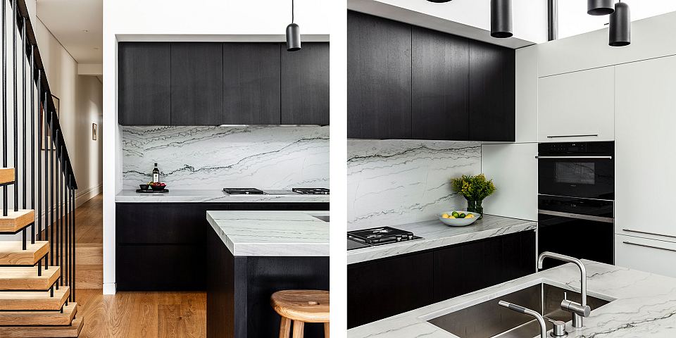 Cortona featured on kitchen bench tops and splash back.jpg