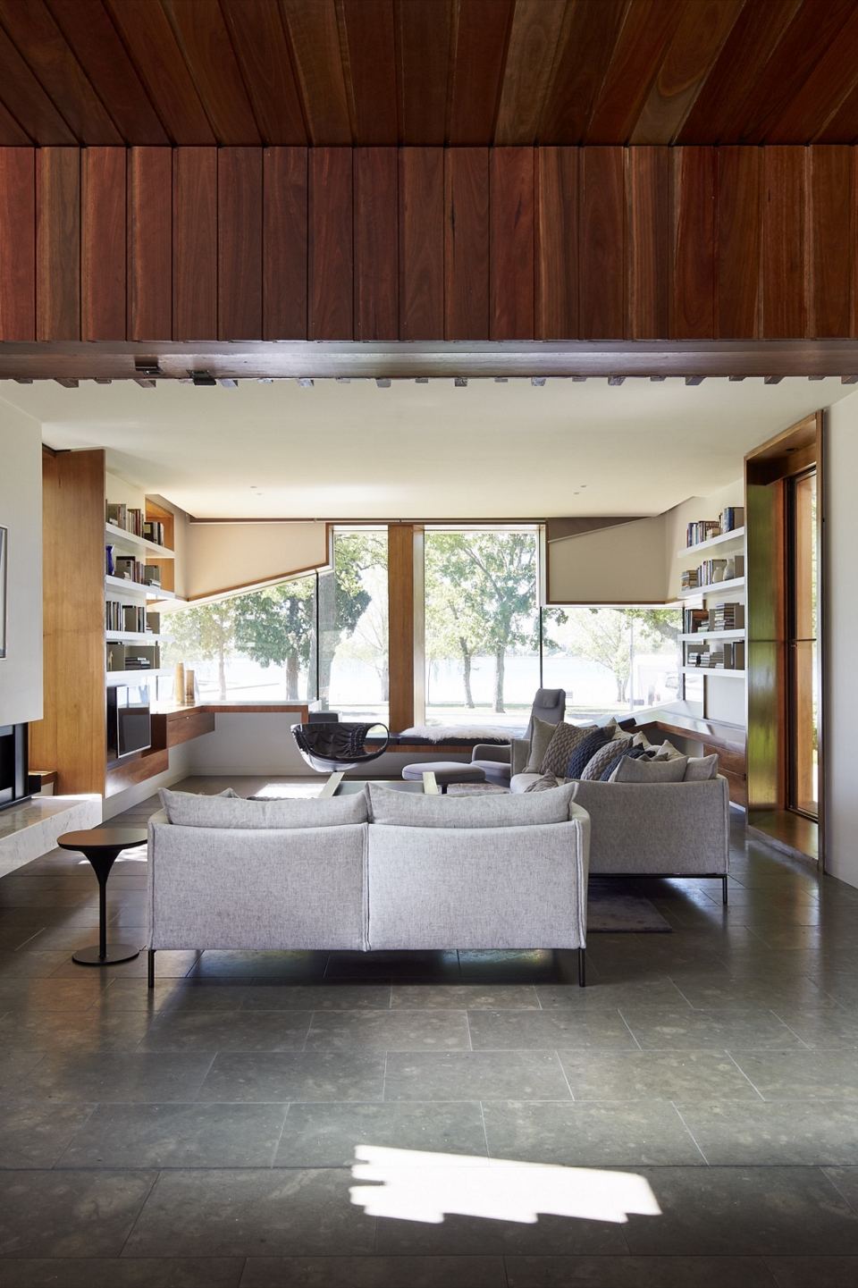 Pietra Bronzea Brushed Residential Flooring - John Wardle Architects HQ -3.jpg